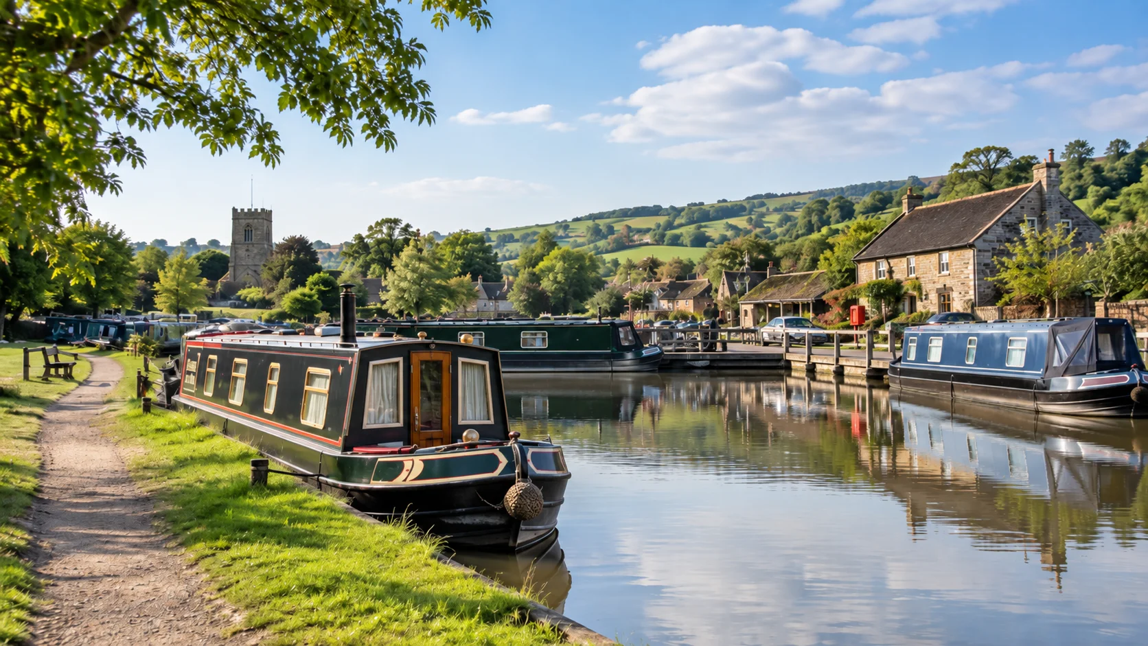 Serene village mooring site